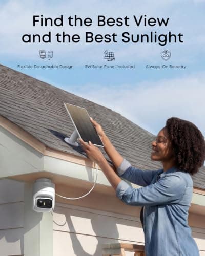 eufy Security eufyCam C37 4-Cam Kit, 360° Pan and Tilt Auto Tracking, Security Cameras Wireless Outdoor, 2K Solar Powered, Human/Vehicle/Pet/Face AI Detection, No Monthly Fee, Buil thumbnail 6