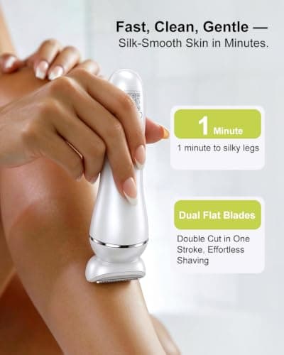 Nova Rix Electric Razor for Women, Wet & Dry Foil Shaver with LED Light