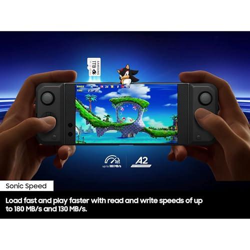 Samsung PRO Plus Sonic The Hedgehog + Adapter, 256GB microSDXC, Up-to 180MB/s, Full HD & 4K UHD, UHS-I, C10, U3, V30, A2, for Nintendo-Switch, Steam Deck, GoPRO, DJI Drone, Tablets