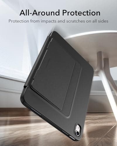 ESR for iPad A16 Case, iPad 11th/10th Generation Case (2025/2022), Vertical Stand Cover, Multi Stand Angles, Ultra-Stable Cover, Flip Series, Black thumbnail 7