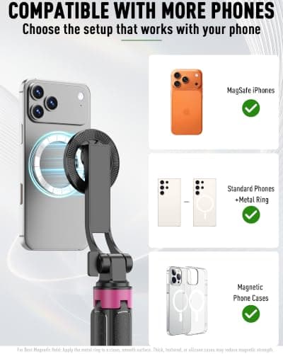 Trípode magnético para celular ACKIMA de 37'' con control remoto