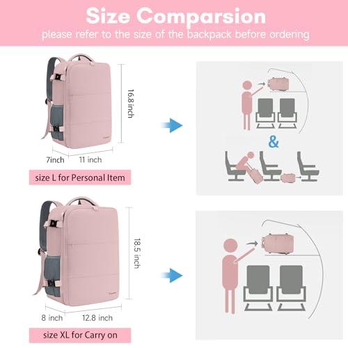 Mochila de Viaje Taygeer para Mujer: Carry-On, USB y Laptop 15.6" - ¡Aprobada para Vuelo!