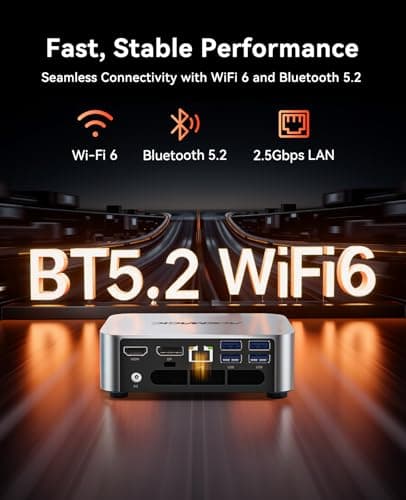 ACEMAGICIAN M1 Mini PC AMD Ryzen 7 7735HS 24GB LPDDR5 512GB PCIe SSD Mini Computers(8C/16T, up to 4.75GHz), Windows 11 Pro Radeon 680M 4K Triple Display Desktop Computer 3.2Type-C/ thumbnail 4