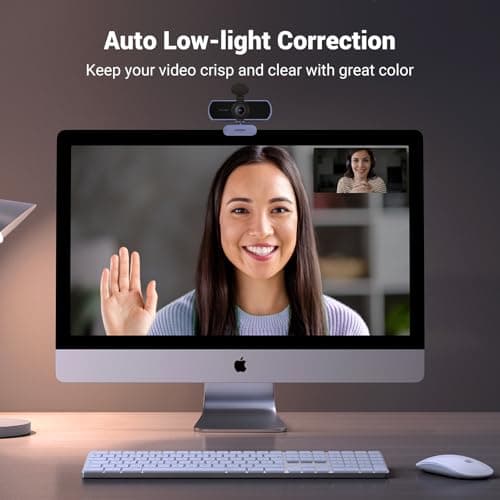 UGREEN Full HD 1080P Webcam with Microphone, 2 Noise-Canceling Mics, 85° Fov & Fixed Focus, Plug and Play, Auto Light Correction, Privacy Cover PC Camera for Zoom/Skype/Teams, Swit thumbnail 3
