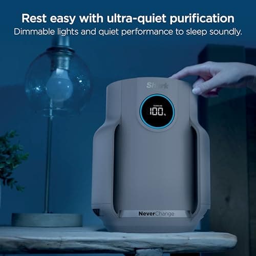 Shark Air Purifier for Home, NeverChange Compact Pro, for Bedroom, Nursery, Home Office, Dorm, HEPA-Exceeding Filter, Captures Pollutants, Pet Dander, Dust, Odor, Smoke, and More,  thumbnail 9