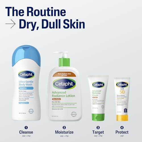 Cetaphil Advanced Radiance Cream with Shea Butter, 6 oz, For Dry, Dull Skin, More Radiant Skin, 48 Hour Hydration, All Skin Tones & Types, Hypoallergenic, Fragrance Free thumbnail 5