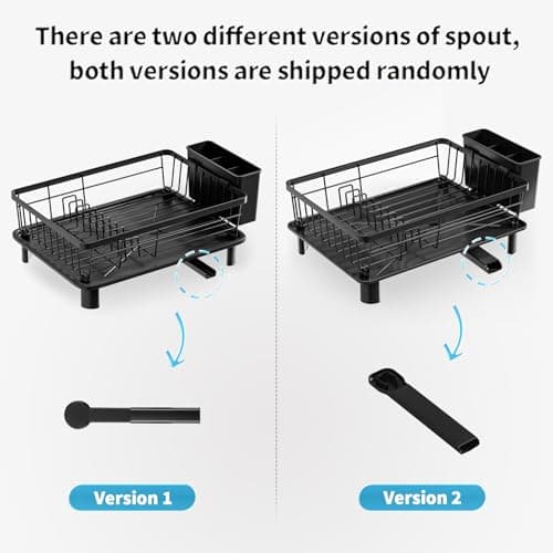 Escurridor de Trastes GAOKASE de Acero Inoxidable para Cocina con Porta Utensilios y Desagüe Eficaz