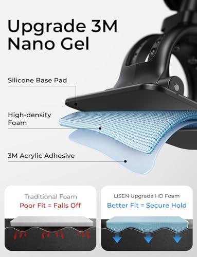 Soporte Magnético LISEN MagSafe para Auto - Ventilación y Tablero