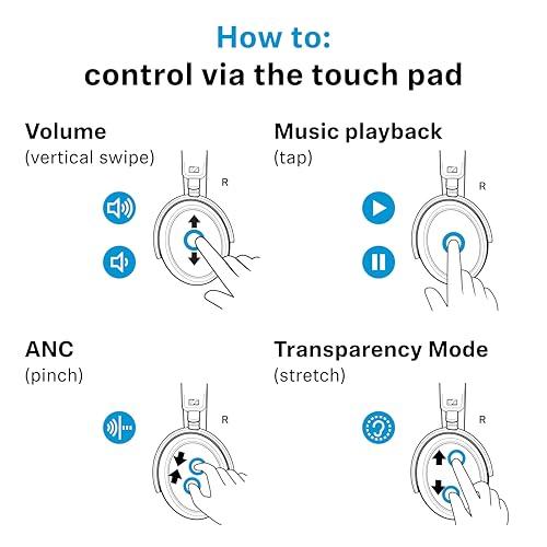 Sennheiser MOMENTUM 4 Wireless Noise Cancelling Headphones - Bluetooth Headset for Crystal-Clear Calls, Adaptive Noise Cancellation, Over-Ear Headphones, 60h Battery Life, Folding  thumbnail 13