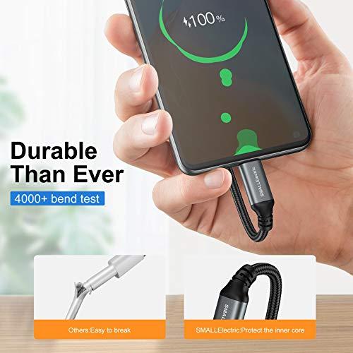 USB Type-C to A Cable 5pack 6ft Braided Fast Charging 3A Quick Charger Cord, 6 Foot Compatible iPhone 17/17 Pro/16e/16/15 Pro Max,Samsung Galaxy S10 S9 S8 Plus, Note 10 9 8, LG V50 thumbnail 2