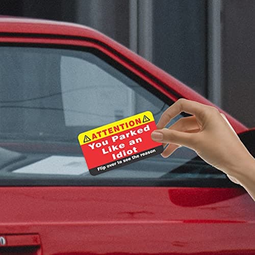 PARTH iMPEX You Parked Like an Idiot Business Cards (Pack of 100) Bad Parking Cards 3.5"x2" Multi Reasons Violation stocking stuffers for adults thumbnail 4