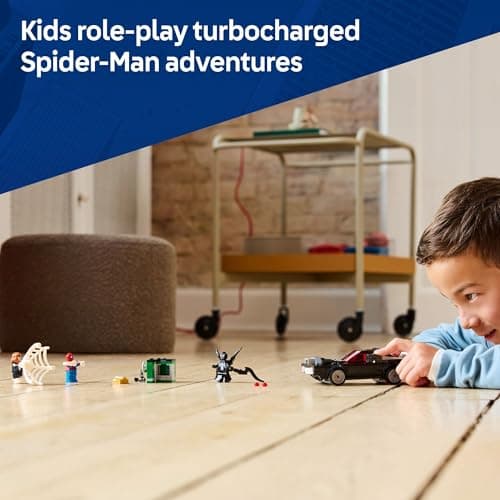 Miniatura de Set de construcción LEGO Marvel Spider-Man vs. Venom Muscle Car 5