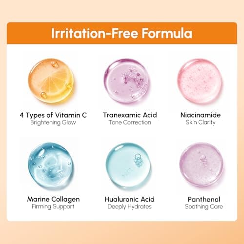 MAREE Vitamin C Toner Pads for Face – Brightening Facial Polishes with 20% Complex: Vitamin C Collagen Niacinamide TXA – Facial Radiance, Uneven Skin Tone, Acne Clearing Pads – Glo thumbnail 5