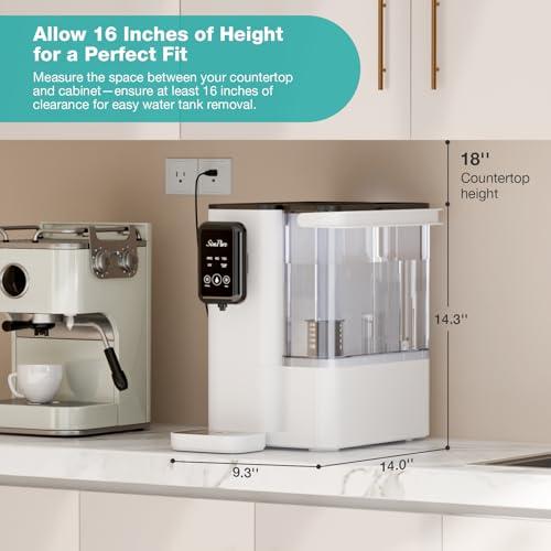 SimPure Y9T UV: Filtro de Agua RO de Encimera, Cero TDS, 300 GPD, 6 Etapas