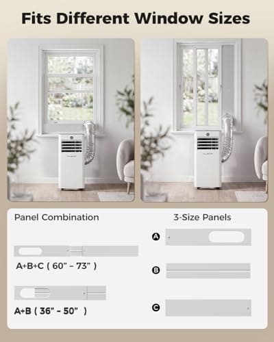 HAUSHOF Portable Air Conditioner, 10000 BTU Portable AC Unit with Cool, Fan, Dry & Sleep Mode for Rooms up to 450 sq.ft, Remote Control, 24H Timer, Window Kit & Exhaust Hose Sleeve thumbnail 7