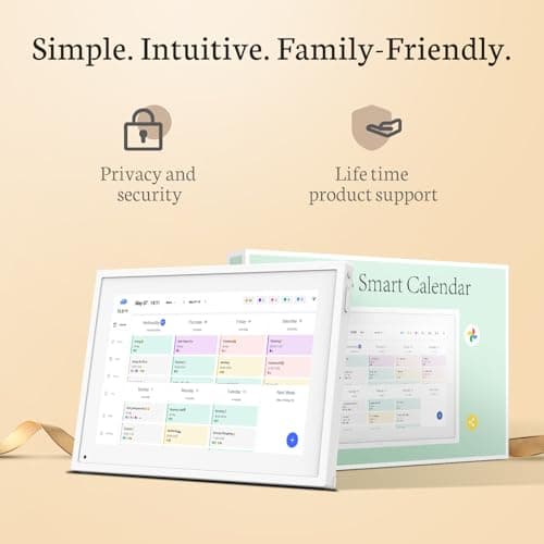 Miniatura de BSIMB 10.1 Inch Digital Calendar - Chore Chart, Meal Planner, Rewards System, Photo Display, Smart Electronic Calendar Touchscreen Interactive Display for Family Schedules Seamless 9