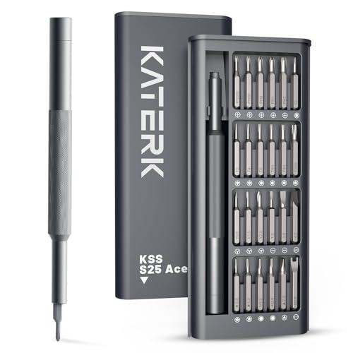 KATERK 25 en 1: Juego de Desarmadores de Precisión Magnéticos para Electrónica