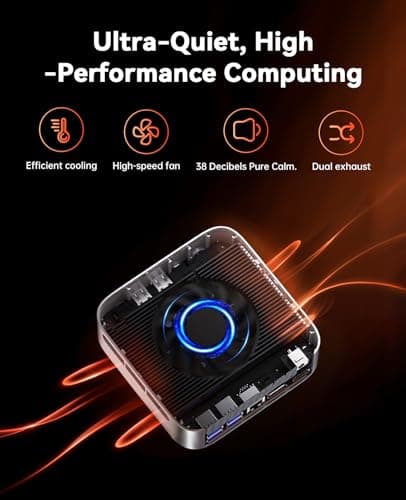 ACEMAGICIAN M1 Mini PC AMD Ryzen 7 7735HS 24GB LPDDR5 512GB PCIe SSD Mini Computers(8C/16T, up to 4.75GHz), Windows 11 Pro Radeon 680M 4K Triple Display Desktop Computer 3.2Type-C/ thumbnail 8
