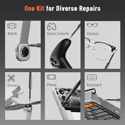 KATERK 25 en 1: Juego de Desarmadores de Precisión Magnéticos para Electrónica