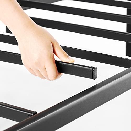Best Price Mattress 14 Inch Metal Platform Beds w/ Heavy Duty Steel Slat Mattress Foundation (No Box Spring Needed), Queen, Black thumbnail 6
