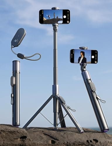 LISEN [0.01s-Open] Phone Tripod for iPhone, 67" Selfie Stick Tripod with Remote, Extendable Cell Phone Tripod Stand, Perfect for Travel Video Recording Live Stream Vlog for iPhone 