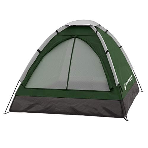 2 Person Camping Tent with Rain Fly and Carrying Bag - Lightweight Outdoor Tent for Backpacking, Hiking, or Beach Use by Wakeman Outdoors (Green) thumbnail 4