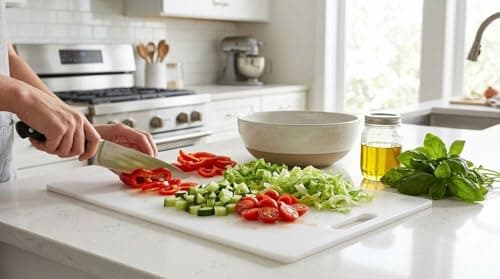 Miniatura de Tabla de Cortar Farberware Reversible de 12x18 pulgadas para Cocina 9