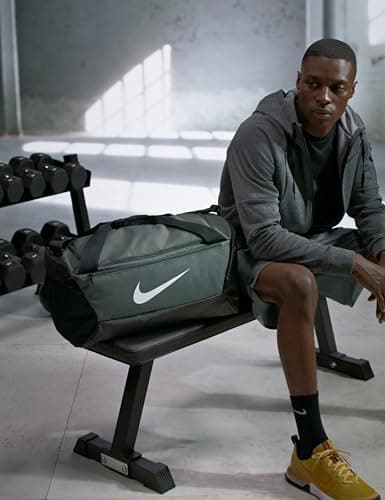 Miniatura de Nike Unisex Brasilia Training Duffel Bag (Small, 41L), Iron Grey/Black/White, MISC 2