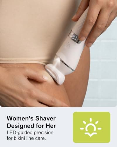 Nova Rix Electric Razor for Women, Wet & Dry Foil Shaver with LED Light