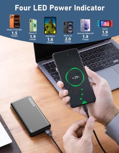 Miniatura de Evopow: Paquete de 2 Power Banks Portátiles de 10000mAh 7