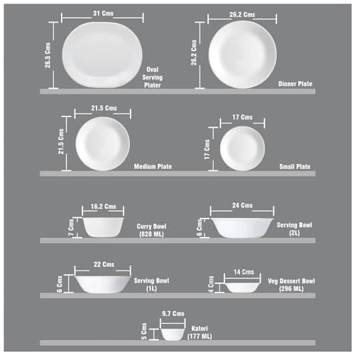 Corelle Vitrelle 6-Piece Soup/Cereal Bowl Set Triple Layer Glass and Chip Resistant, 18-Oz Lightweight Round Bowls, Winter Frost White thumbnail 3