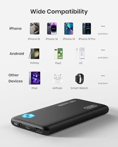Miniatura de Power Bank INIU 10000mAh Ultra Delgado con Carga Rápida USB C 7
