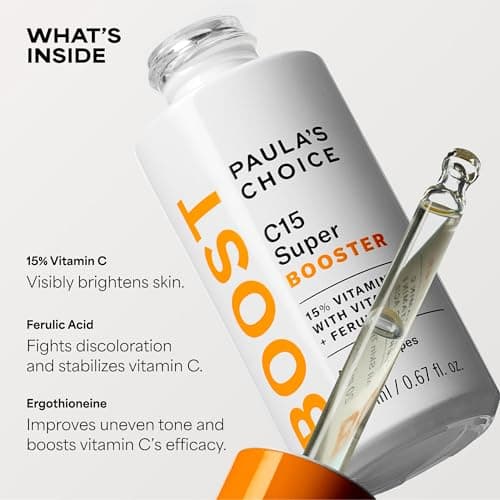 Paula's Choice BOOST C15 Super Booster, 15% Vitamin C Serum for Face, Face Serum with Vitamin E & Ferulic Acid for Discoloration & Glow, Fragrance-Free, 0.67 Fl Oz thumbnail 6
