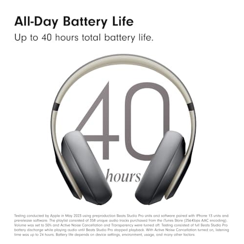 Audífonos Beats Studio Pro Inalámbricos Premium - ANC, 40h de Batería, Compatibles iOS/Android