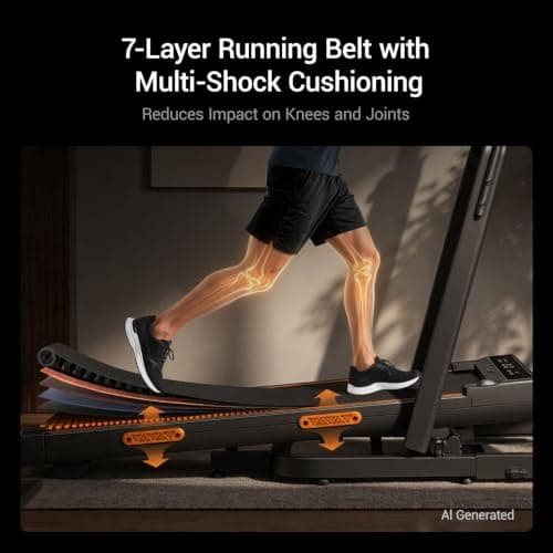 40% (15°) Incline Walking Pad Treadmills for Home, Elevated Dual Handle Bar thumbnail 6