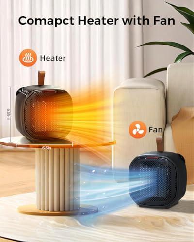 Miniatura de Calentador Cerámico Portátil Electactic con Termostato y Seguridad 4