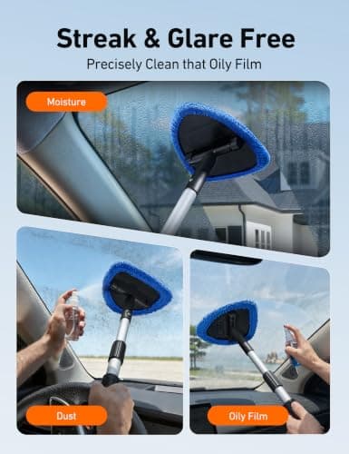 AstroAI 26" Super-Long Windshield Cleaner Tool & Car Interior Detailing Kit