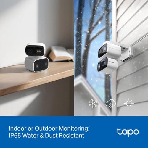 Tapo 2K Indoor/Outdoor Dual Lens Pan/Tilt Wired Security Camera - 125° Wide-Angle View + 6mm Zoom, Motion Track, Person/Vehicle Detection, Local Storage or Optional Cloud, C246D thumbnail 9