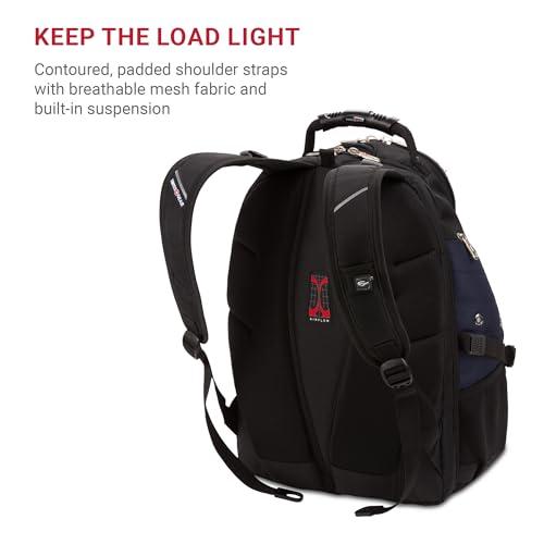 SWISSGEAR 1900 ScanSmart TSA Laptop Backpack Fits 17 Inch Laptop with RFID Protection and Tablet Pocket, Blue/Black, 19-Inch thumbnail 5