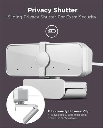 Miniatura de Cámara Web Lenovo 300 FHD 1080p: Gran Angular, Giro 360°, Mics Duales y Privacidad 6