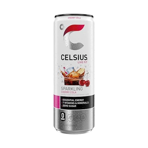 (S&S) CELSIUS Sparkling Cherry Cola, Sugar Free Energy Drink, 12 Fl Oz (Pack of 12) thumbnail 5