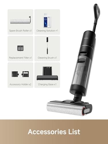DREAME H12 PRO: Aspiradora Trapeadora Seco/Mojado para Pisos Duros con Autolimpieza y Secado Caliente