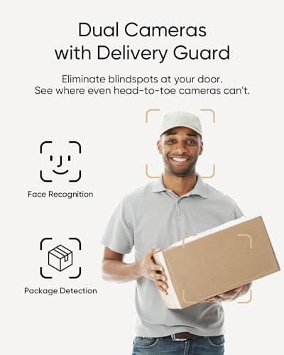 eufy Security Video Doorbell E340,No Subscription,Dual Cameras,2K FHD,Head-to-Toe View, Doorbell Camera Wireless & Wired, Color Night Vision, Two-Way Talk, AI Motion/Package Detect thumbnail 2