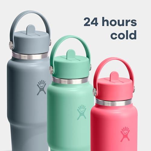 Hydro Flask Travel Water Bottle - Insulated Stainless Steel - Wide Straw Lid, Non Spill, Leakproof in 40 Oz Mermaid Green thumbnail 6