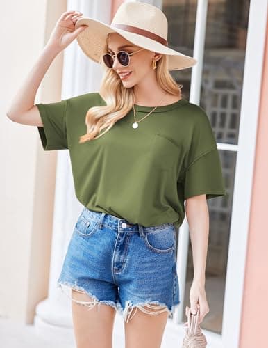 Miniatura de Conjunto Corto Ekouaer para Mujer: Top y Shorts Casual Verano 5