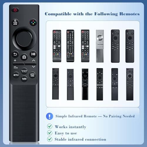 Paquete de 2 Controles Remotos Universales para TV Samsung, ¡Listos para Usar!