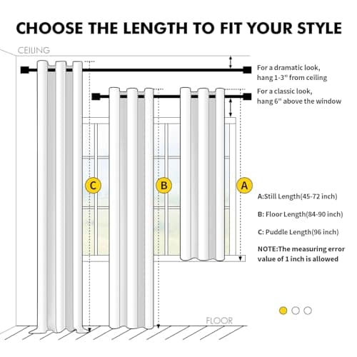 MIULEE Blackout Curtains for Bedroom 2 Panels 40 x 63 Inch Long Dark Grey thumbnail 7