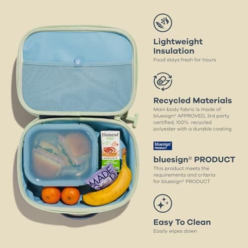 Hydro Flask Lunch Box for Kids - Unisex for Girls or Boys - Insulated Lunch Bag for School in Seaspray Blue thumbnail 8