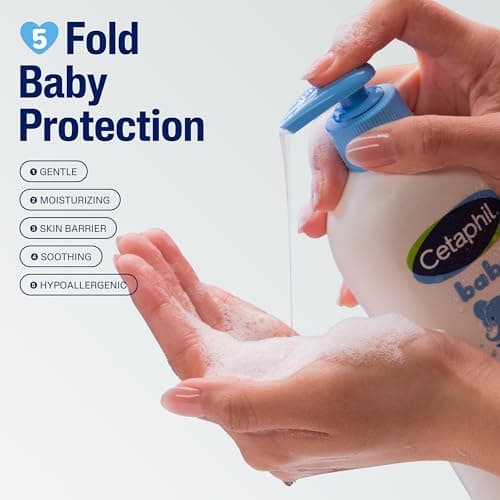 Miniatura de Champú y Jabón Corporal 2 en 1 para Bebé Cetaphil, Sin Lágrimas, con Caléndula, 230ml 2