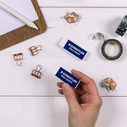 STAEDTLER Mars Plastic Vinyl Erasers (4-Pack), White Erasers for Clean & Precise Results - Latex-Free, Minimal Crumbling, Made in Peru thumbnail 6